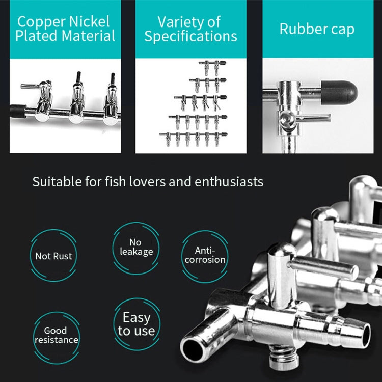 Fish Tank Oxygen Pipe Stainless Steel Distributor Oxygen Regulating Valve, Specification: Ten Heads - Air Pumps by PMC TechLife | Online Shopping South Africa | PMC TechLife