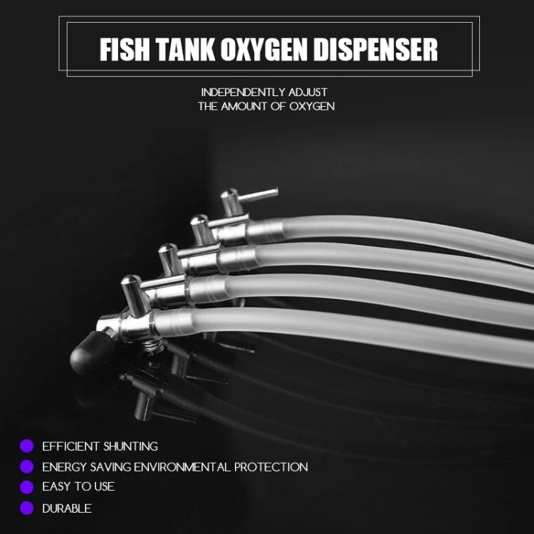 Fish Tank Oxygen Pipe Stainless Steel Distributor Oxygen Regulating Valve, Specification: Ten Heads - Air Pumps by PMC TechLife | Online Shopping South Africa | PMC TechLife