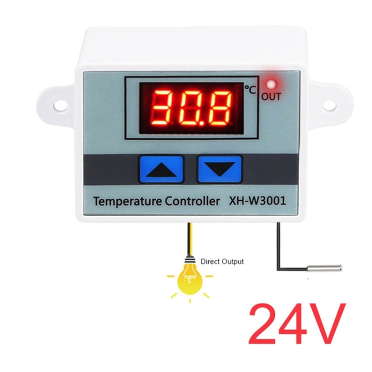 XH-W3001 Digital LED Temperature Controller Arduino Cooling Heating Switch Thermostat NTC Sensor 24V - Indoor Thermometer by PMC TechLife | Online Shopping South Africa | PMC TechLife