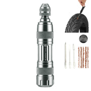 CYCLINGBOX Mountain Bike Vacuum Aluminum Alloy Tire Repair Tool Bicycle Repair Integrated Storage Design Tool(Silver)
