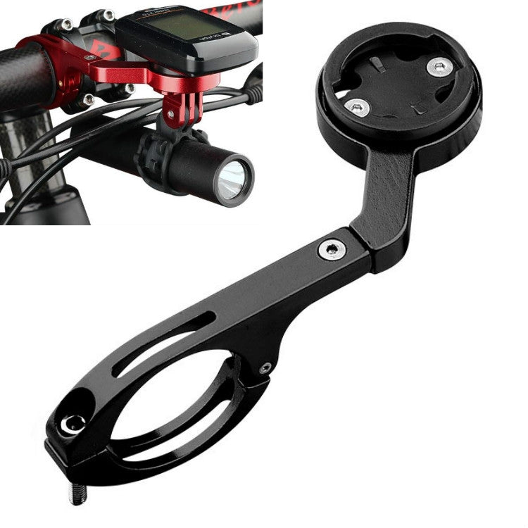Bicycle Mountain Bike Aluminum Alloy Code Table Stand Universal Code Table Extension Flashlight Bracket(Black) - Holders by PMC TechLife | Online Shopping South Africa | PMC TechLife