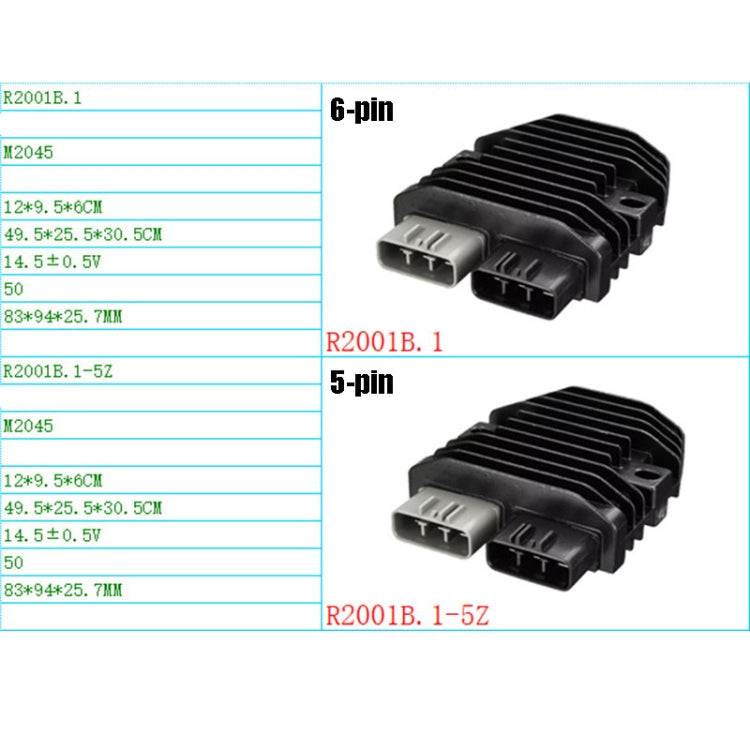 2001B.1 Motorcycle Rectifier For Can-Am Commander 1000 RHINO700/YXR700, Style:6-pin - Voltage Stabilizer by PMC TechLife | Online Shopping South Africa | PMC TechLife