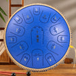 15-Tone Ethereal Drum 14-Inch Steel Tongue Drum Hollow Drum Sanskrit Drummer Disc(Blue) - Percussion Accessories by PMC TechLife | Online Shopping South Africa | PMC TechLife | Buy Now Pay Later Mobicred