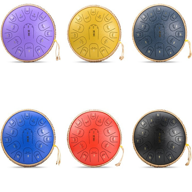 15-Tone Ethereal Drum 14-Inch Steel Tongue Drum Hollow Drum Sanskrit Drummer Disc(Navy Blue) - Percussion Accessories by PMC TechLife | Online Shopping South Africa | PMC TechLife | Buy Now Pay Later Mobicred