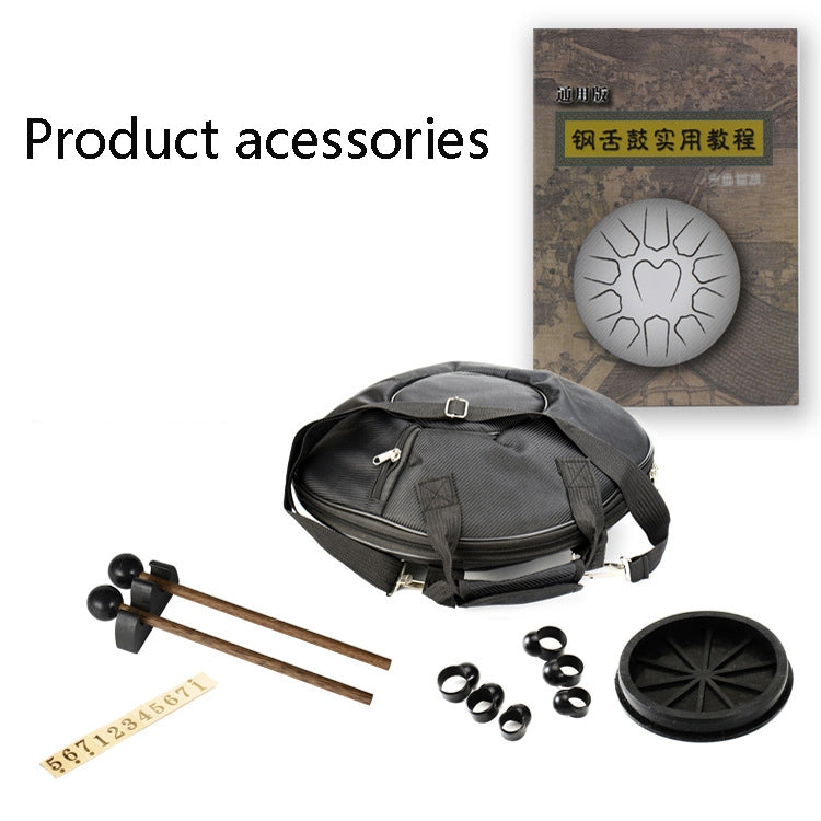 15-Tone Ethereal Drum 14-Inch Steel Tongue Drum Hollow Drum Sanskrit Drummer Disc(Purple) - Percussion Instruments by PMC TechLife | Online Shopping South Africa | PMC TechLife