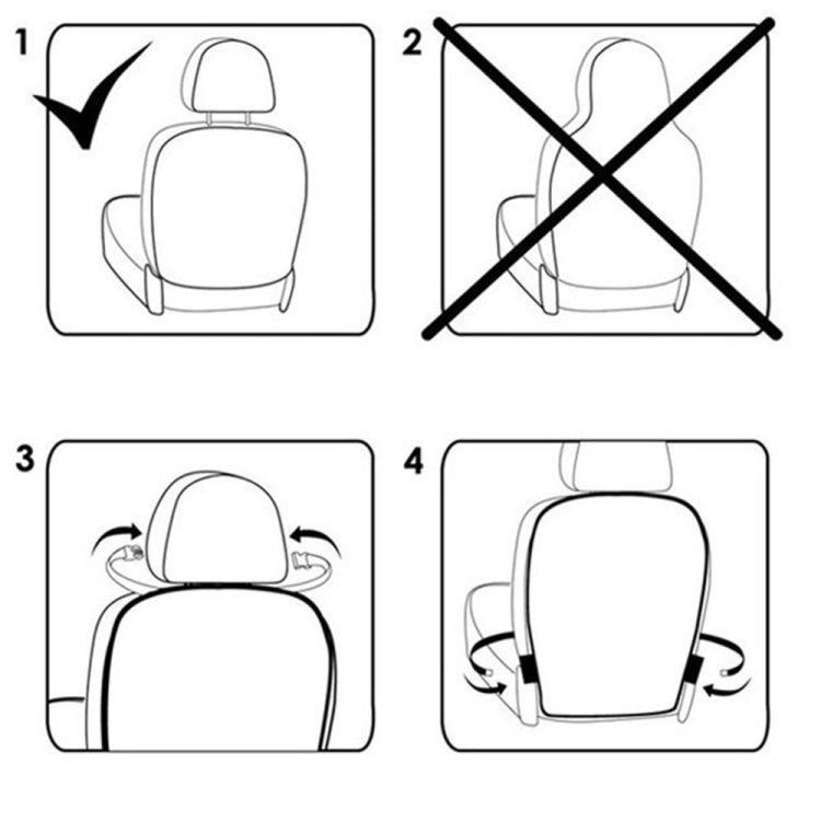 2 PCS Car Seat Back Cover Protector for Kids Kick Mat Car Seat Covers Automobile Kicking Mat(Transparent) - Seat Accessories by PMC TechLife | Online Shopping South Africa | PMC TechLife