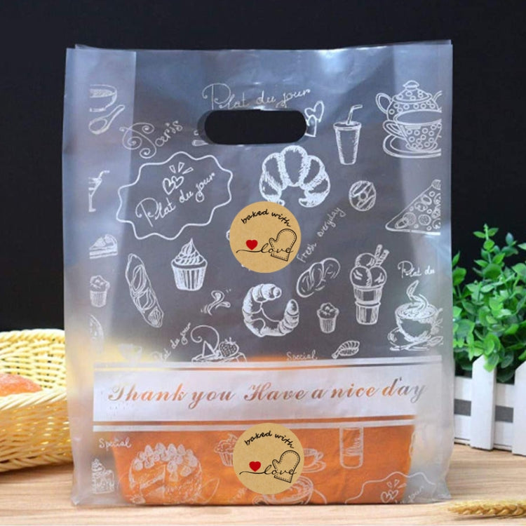 Baked Cake Food Holiday Decoration Label Sticker, Size: 2.5cm / 1inch(B-45)