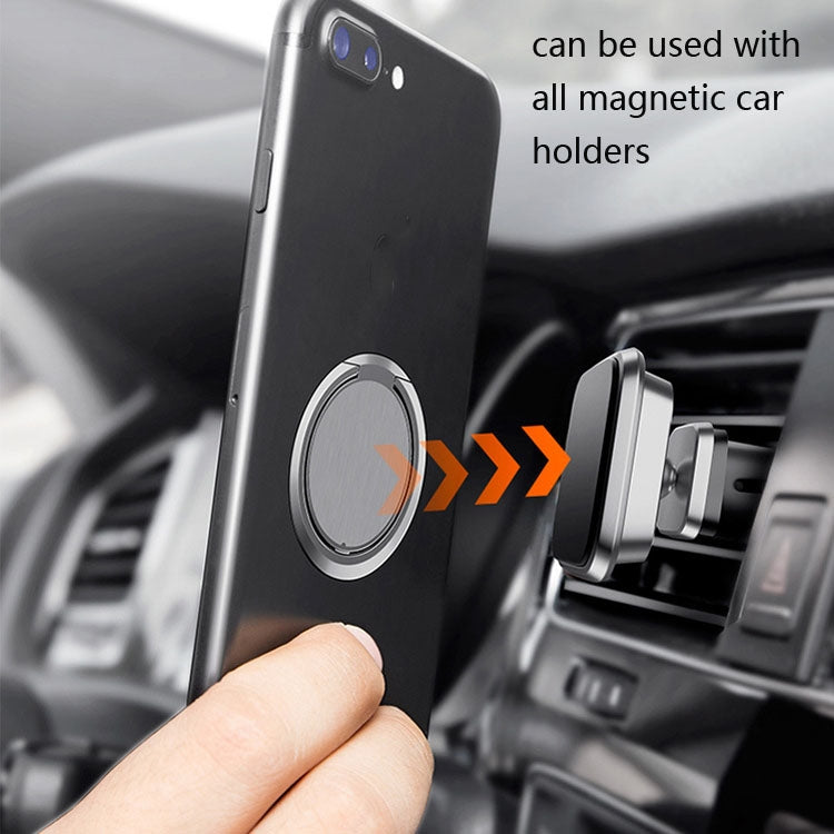 10 PCS Mobile Phone Ring Holder Creative Metal Ring Buckle Holder(Black) - Ring Holder by PMC TechLife | Online Shopping South Africa | PMC TechLife