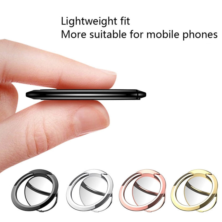 10 PCS Mobile Phone Ring Holder Creative Metal Ring Buckle Holder(Black) - Ring Holder by PMC TechLife | Online Shopping South Africa | PMC TechLife