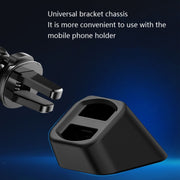 5 PCS Car Phone Holder Base Universal Car Air Outlet Clip Bracket Base, Colour: Rose Gold Reflective