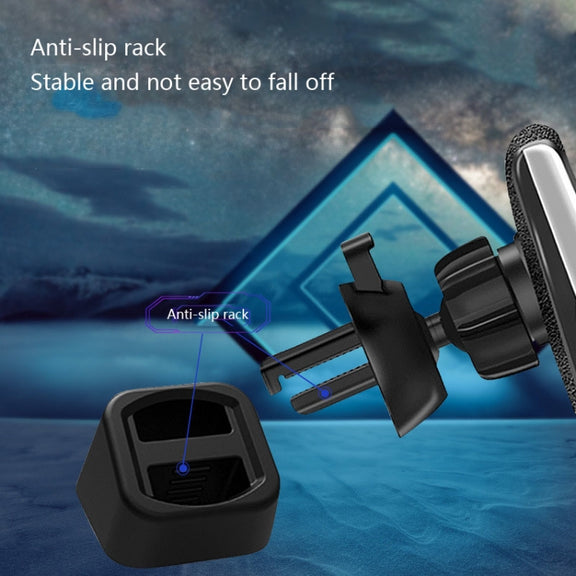 5 PCS Car Phone Holder Base Universal Car Air Outlet Clip Bracket Base, Colour: Rose Gold Reflective