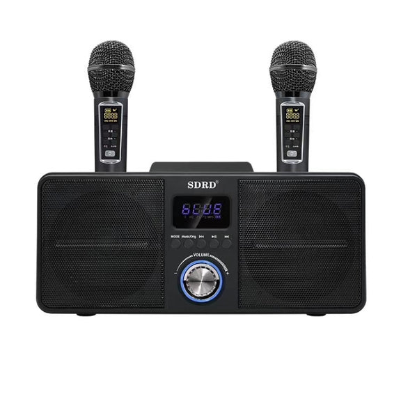 SDRD SD309 Wireless Microphone Bluetooth Audio All-In-One Machine(Black)