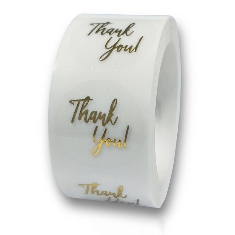 3 PCS Bronzing Thank You Baking Sticker Gift Decoration Label, Size: 2.5cm/1inch E-01 - Sticker & Tags by PMC TechLife | Online Shopping South Africa | PMC TechLife