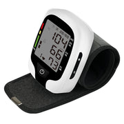 Wrist Type Electronic Blood Pressure Monitor Home Automatic Wrist Type Blood Pressure Measurement, Style: Live Voice Broadcast(White English)