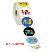 3 PCS Thank You Sticker 8 Kinds Of Pictures Wedding Party Decoration Supplies Label 38 mm/1.5 inch(A-132-38mm)