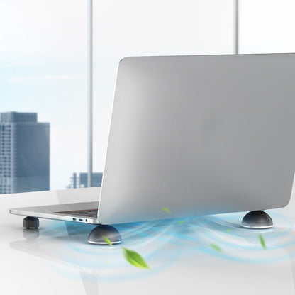 Suohuang SH-1029 Aluminum Portable Bracket Foot Pad for MacBook, Laptop(Black) - Laptop Stand by Suohuang | Online Shopping South Africa | PMC Jewellery | Buy Now Pay Later Mobicred