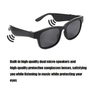 A12 Smart Bluetooth Audio Sunglasses Bluetooth Glasses(Blue)