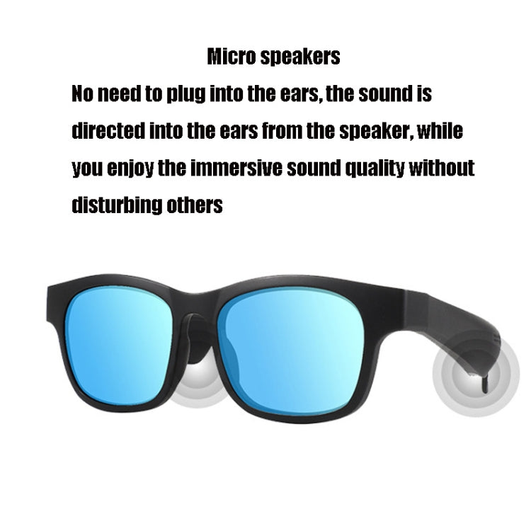 A12 Smart Bluetooth Audio Sunglasses Bluetooth Glasses(Red Gold) - Bluetooth Earphone by PMC TechLife | Online Shopping South Africa | PMC TechLife