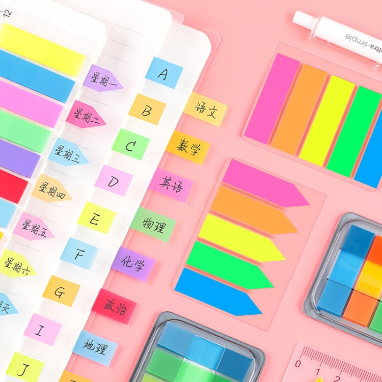 5pcs Fluorescent Transparent Small Sticker Note Indicator Label Index Sticker, Specification: 7660 (One Box) - Memo Paper by PMC TechLife | Online Shopping South Africa | PMC TechLife