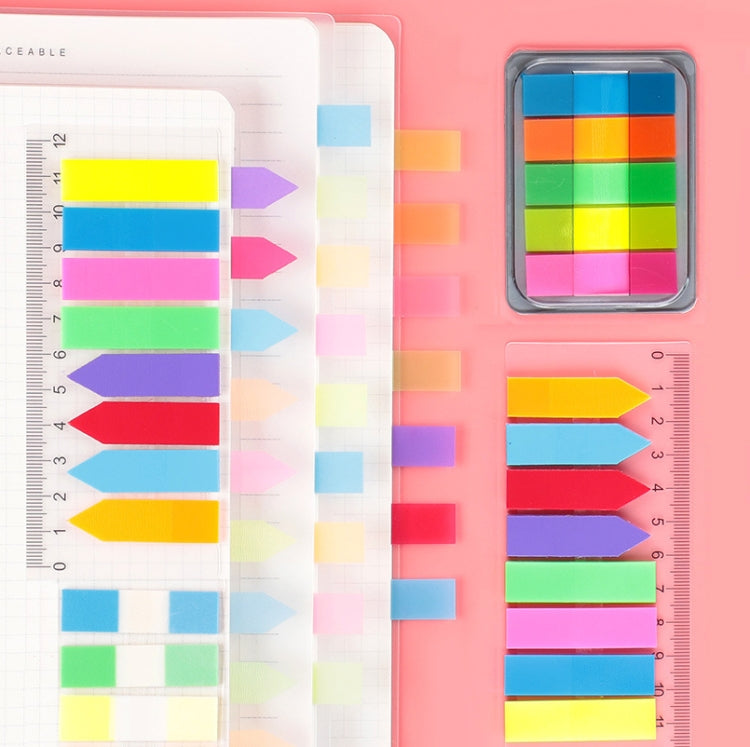 5pcs Fluorescent Transparent Small Sticker Note Indicator Label Index Sticker, Specification: 7660 (One Box) - Memo Paper by PMC TechLife | Online Shopping South Africa | PMC TechLife