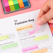 5pcs Fluorescent Transparent Small Sticker Note Indicator Label Index Sticker, Specification: 7660 (One Box)
