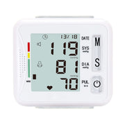 KWL-W01 Home Automatic Smart Wrist Electronic Sphygmomanometer, Style: English With Voice(White)