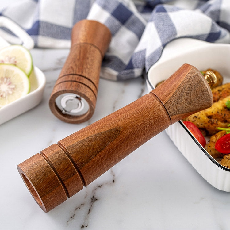 Wood Pepper Grinder Kitchen Household Manual Solid Pepper Powder Black Pepper Mill Grinder Bottle Seasoning Jar, Specification: 5 inch - Stirrer & Squeezer by PMC TechLife | Online Shopping South Africa | PMC TechLife