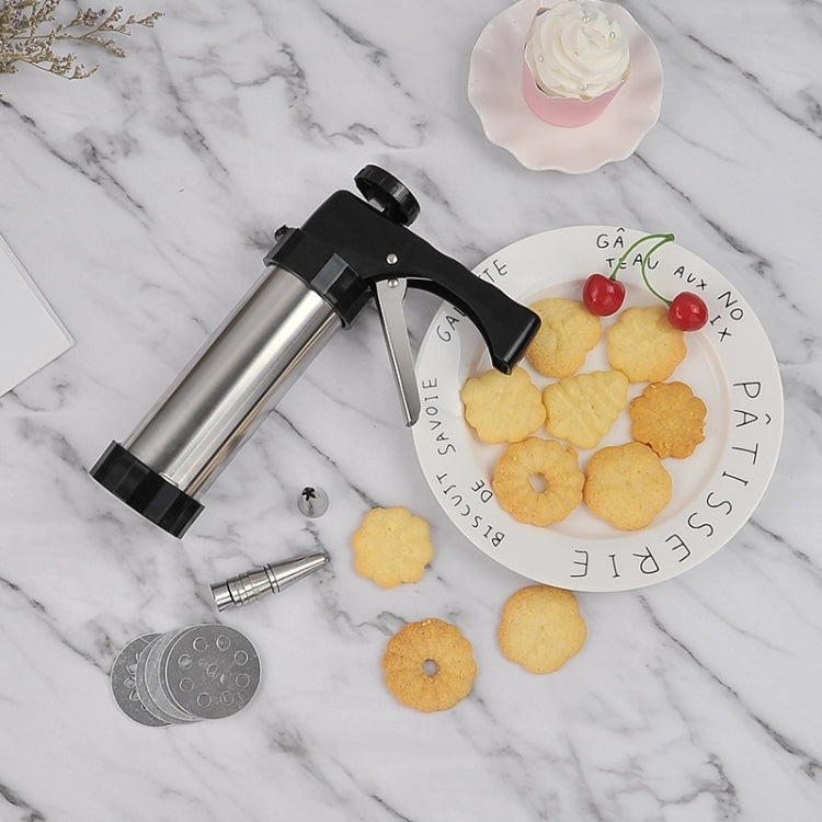 Multi-Function Stainless Steel Piping Gun Set Cookie Biscuits Hand Pressing Biscuit Machine Household DIY Baking Tools - free shipping - PMC TechLife - Order now!