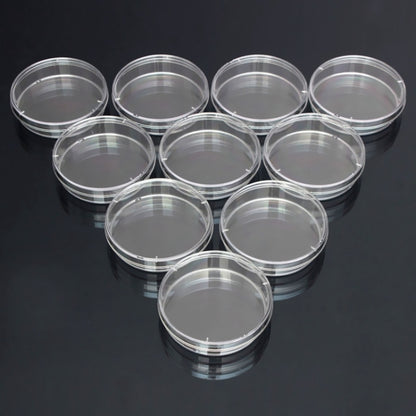 10 PCS Polystyrene Sterile Petri Dishes Bacteria Dish Laboratory Biological Scientific Lab Supplies, Size:60mm - free shipping - PMC Jewellery - Order now!