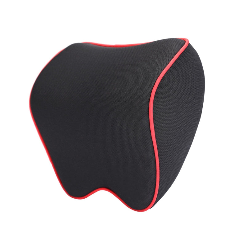 Car Headrest Pillow Neck Pillow Car Memory Foam Cervical Pillow Interior Supplies(Black Brown Edge) - Seat Accessories by PMC TechLife | Online Shopping South Africa | PMC TechLife