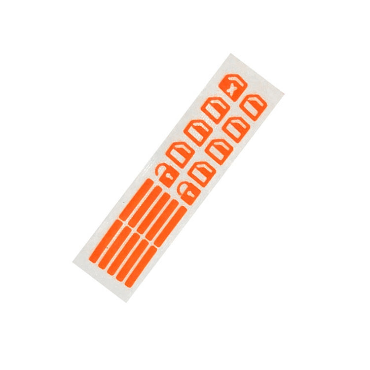 Car Window Sticker Lifter Modified Sticker Car Luminous Switch Car Window Button Car Sticker(Luminous Orange) - free shipping - PMC TechLife - Order now!