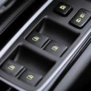 Car Window Sticker Lifter Modified Sticker Car Luminous Switch Car Window Button Car Sticker(Luminous Blue)
