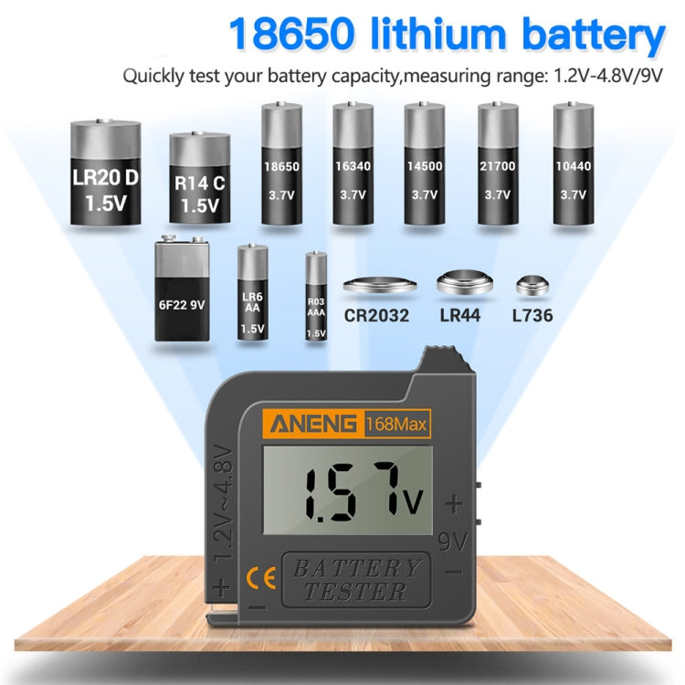 2 PCS ANENG 168MAX Portable Battery Tester High-Precision Battery Power Tester Battery Capacity Tester - Battery & Resistance Tester by ANENG | Online Shopping South Africa | PMC Jewellery | Buy Now Pay Later Mobicred