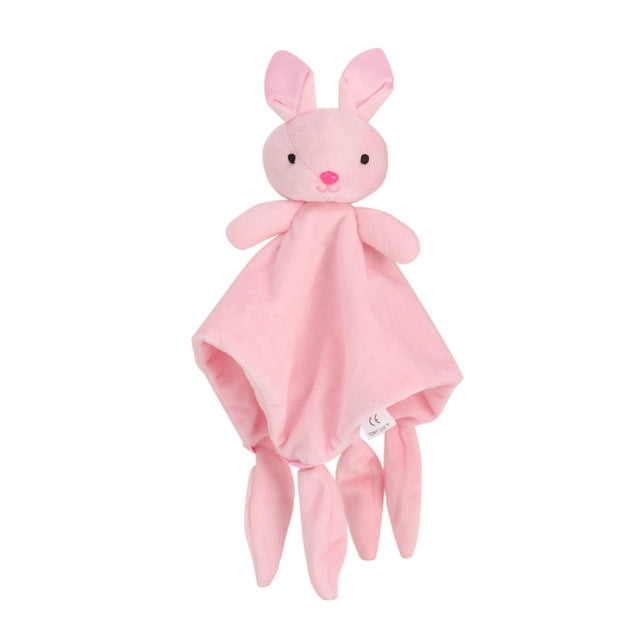 Soft Infant Crib Bed Stroller Toy Spiral Baby Toys For Newborns Car Seat Educational Rattle Baby Towel Education Toys(pink rabbit)