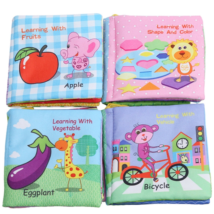 Baby Rattles Toy Soft Animal Cloth Book Newborn Stroller Hanging Toy Early Learning Education Baby Toys(Shape) - Baby Toys by PMC TechLife | Online Shopping South Africa | PMC TechLife