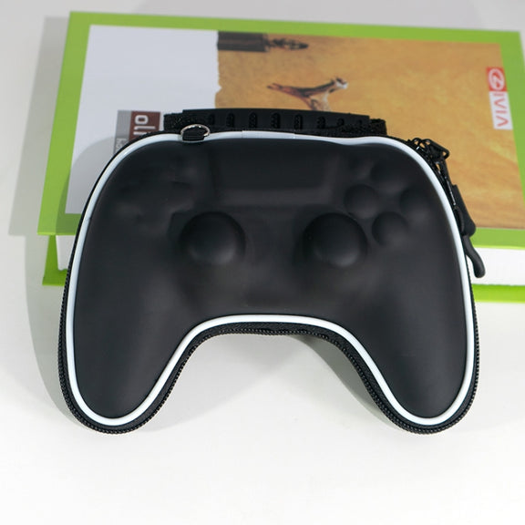 2 PCS Game Handle Storage Bag Portable Hard Shell Bag For PS5(Black)