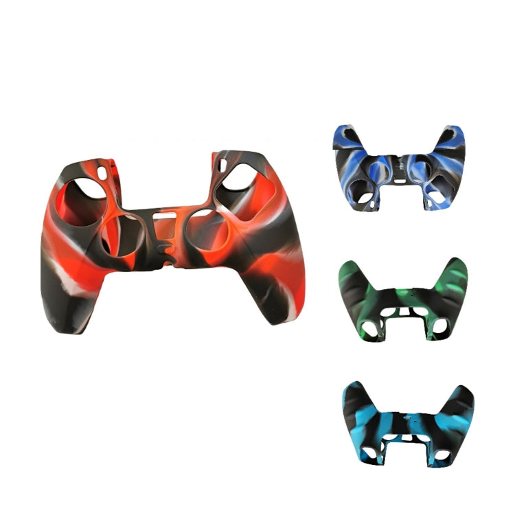 2 PCS Silicone Handle Protector Non-Slip Game Handle Cover For PS5(Black Red) - Cases by PMC TechLife | Online Shopping South Africa | PMC TechLife