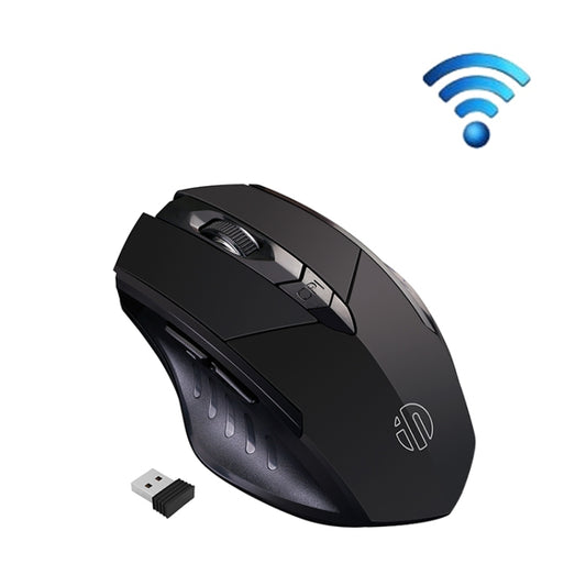 Inphic PM6 6 Keys 1000/1200/1600 DPI Home Gaming Wireless Mechanical Mouse, Colour: Black Wireless Charging Silent Version - Wireless Mice by Inphic | Online Shopping South Africa | PMC Jewellery | Buy Now Pay Later Mobicred