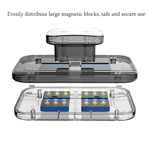 Adjustable Magnetic Glass Wiper Double-Sided Magnetic Window Wiper High-Level Insulating Glass Cleaner, Specification: Rectangle 24-40mm
