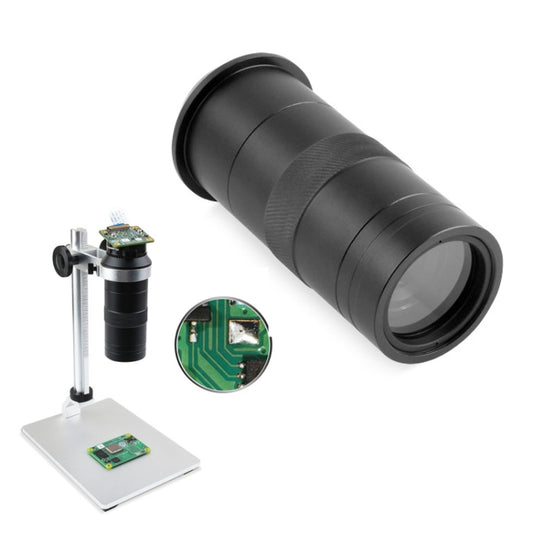 Waveshare 100X Industrial Microscope Lens, C/CS-Mount, for Raspberry Pi HQ Camera(24229) - free shipping - PMC Jewellery - Order now!