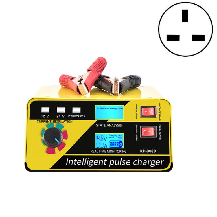 KD-908D Lead-Acid Battery Intelligent Repair Charger Car Battery Charger UK Plug - Battery Charger by PMC TechLife | Online Shopping South Africa | PMC TechLife