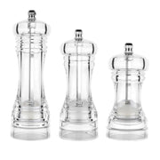 Acrylic Transparent Pepper Grinder Manual Pepper Grinder Ceramic Core Multi-Purpose Seasoning Bottle, Specification: 4 Inch