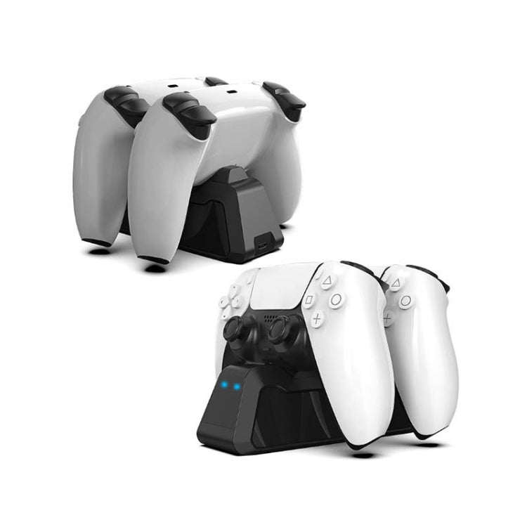 Controller Charger Game Controller Dual Charger For PS5(White) - Charger & Power by PMC TechLife | Online Shopping South Africa | PMC TechLife | Buy Now Pay Later Mobicred