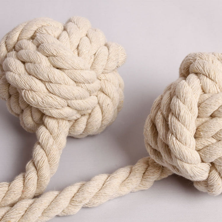 CK12 4 PCS Curtain Buckle Free Installation Cotton Roll Hanging Ball Curtain Strap(Beige) - Curtain Decorative Accessories by PMC TechLife | Online Shopping South Africa | PMC TechLife