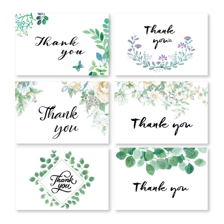 6pcs / Set Thank You Card Creative Half-Fold Greeting Card with Envelope - Envelopes by PMC TechLife | Online Shopping South Africa | PMC TechLife