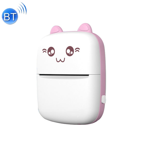 C9 Mini Thermal Printer Bluetooth Photo Printer Student Homework Mistakes Collections Printer(English Version Pink)