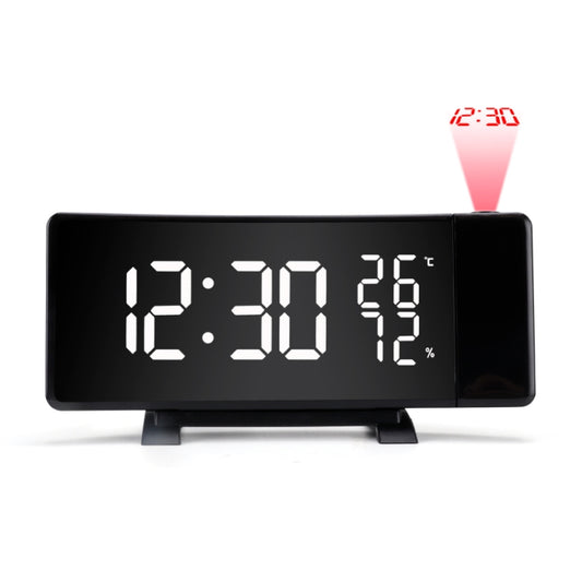 Three-color Projection Radio Alarm Clock USB Digital Alarm Clock Thermometer & Hygrometer - free shipping - PMC Jewellery - Order now!