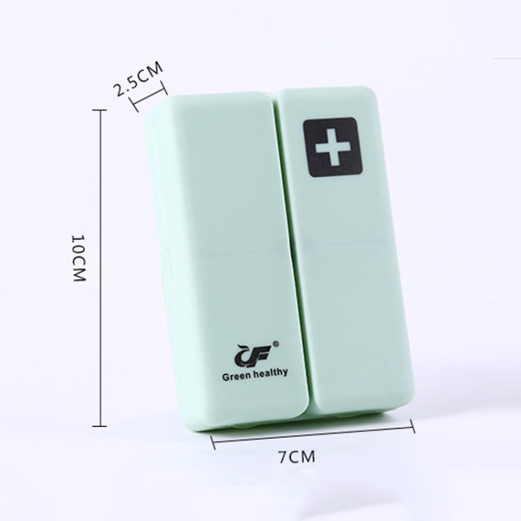 Folding Portable Sealed and Dispensing Small Pill Box(White)