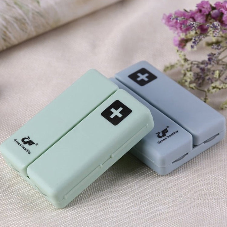 Folding Portable Sealed and Dispensing Small Pill Box(White)