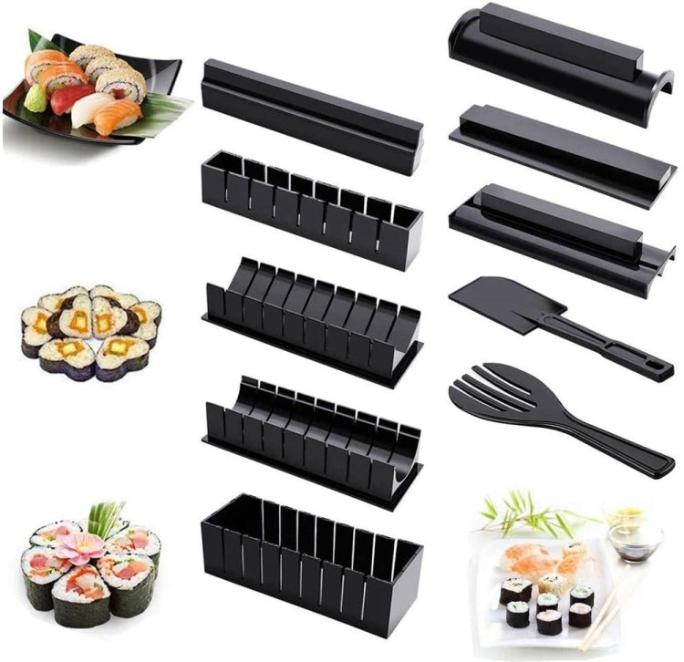 11 in 1 Sushi Mold With Sushi Knife Rice Ball Mold DIY Home Creative Sushi Roll Set - Food Molds by PMC TechLife | Online Shopping South Africa | PMC TechLife